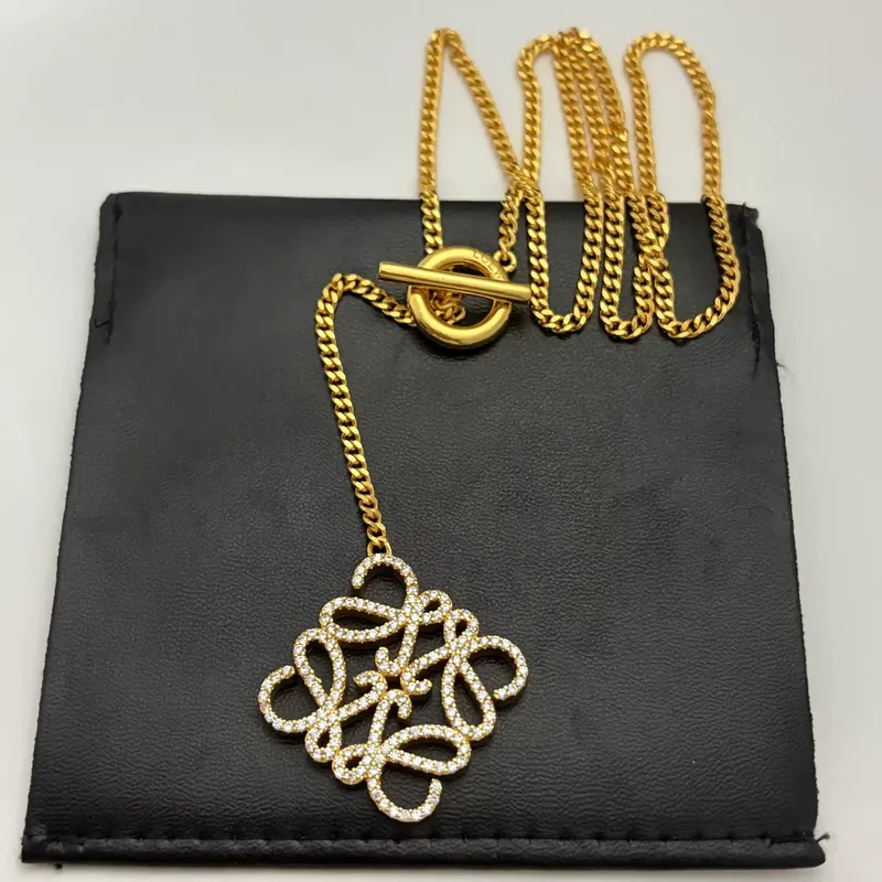 Zircon Flower Pendant Necklace