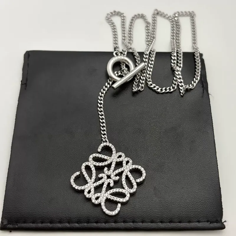Zircon Flower Pendant Necklace