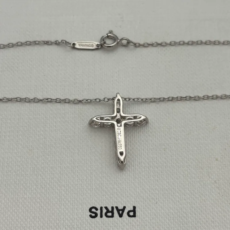 Full Pave Cross Pendant Necklace