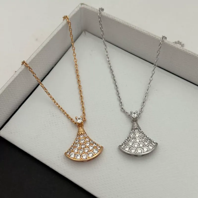 Zircon Dress Pendant Necklace