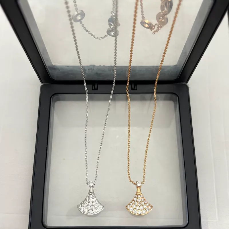 Zircon Dress Pendant Necklace