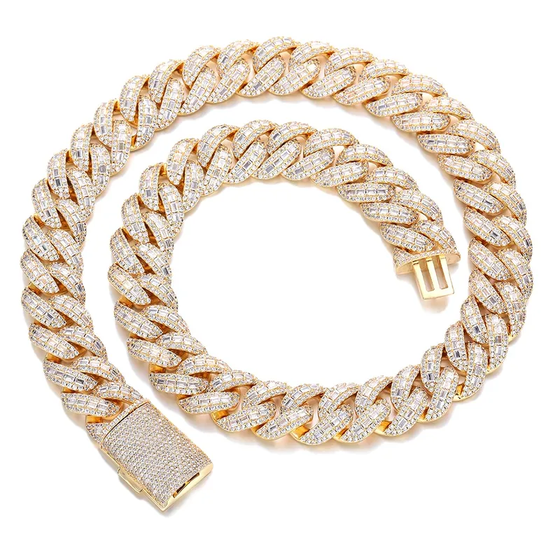 Copper Zircon Bubble Chain Necklace