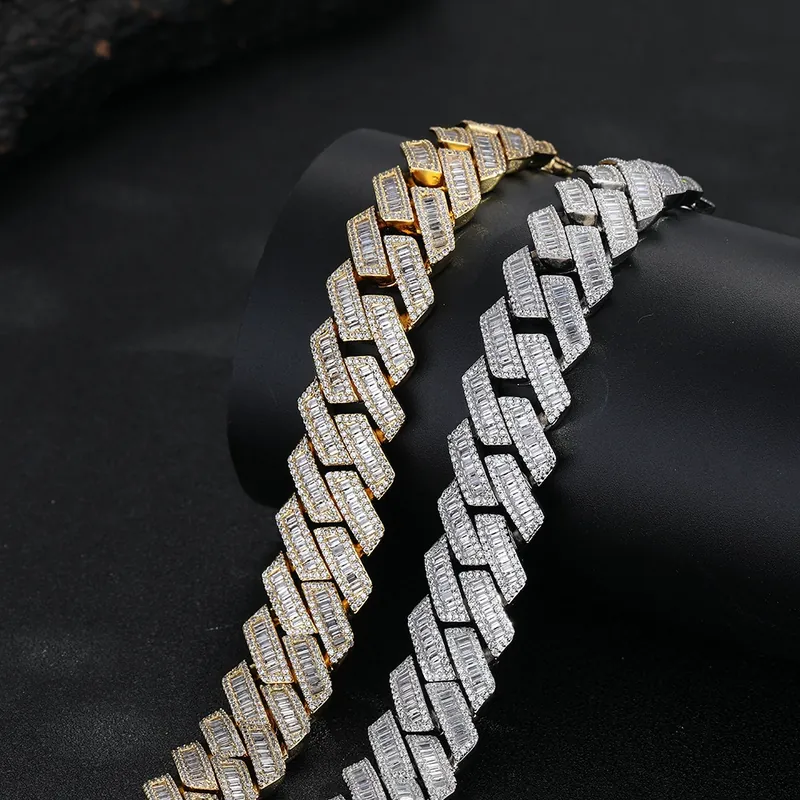 Kupfer Zirkonia Cuban Kette Halskette