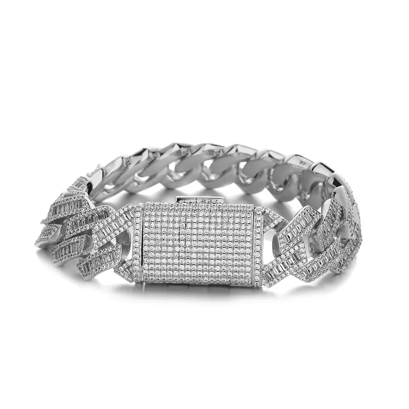 Kupfer Zirkonia Cuban Kette Halskette