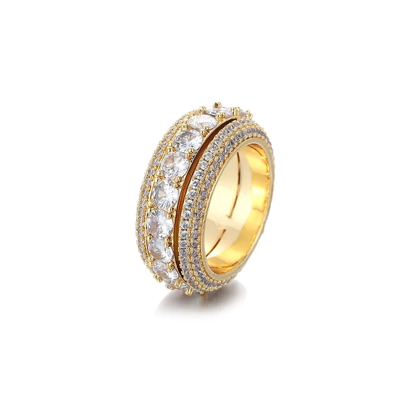 Copper Zircon Geometric Ring