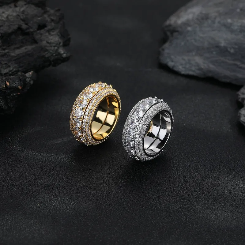 Copper Zircon Geometric Ring