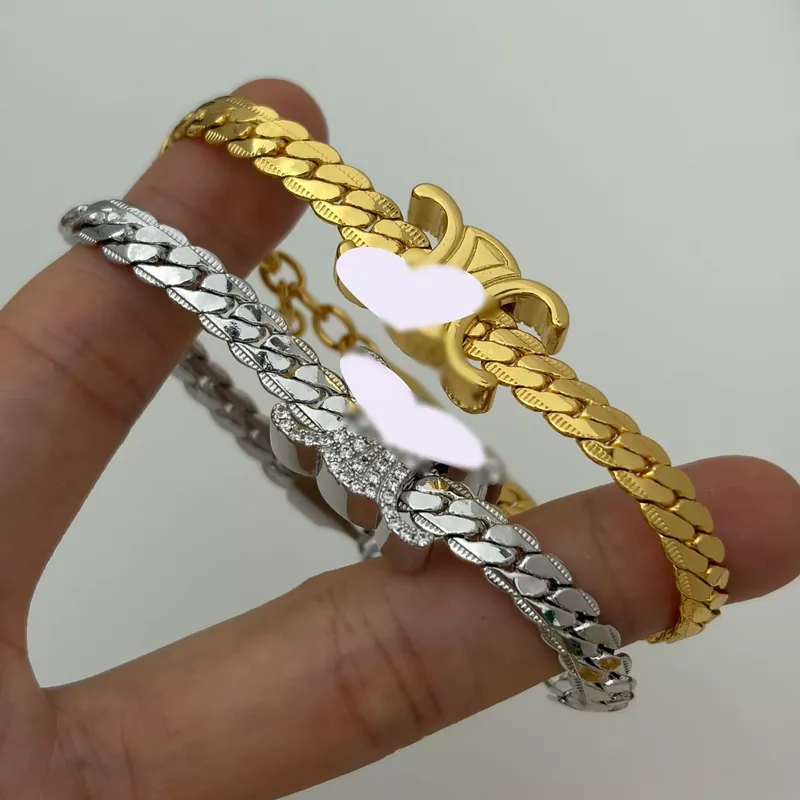 Zircon Serpent Chain Necklace Brass