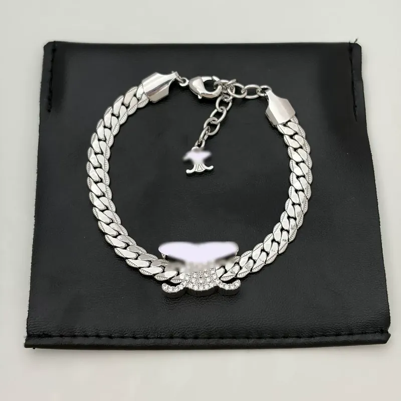 Zircon Serpent Chain Necklace Brass