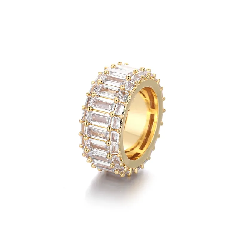 Copper Zircon Geometric Ring