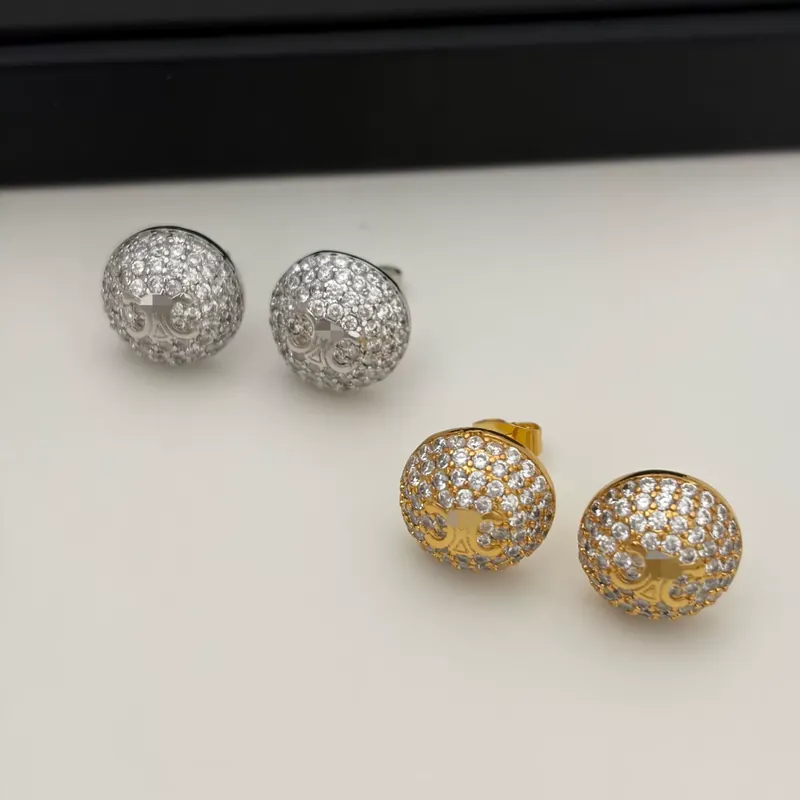 Gold Ball Hoop Earrings