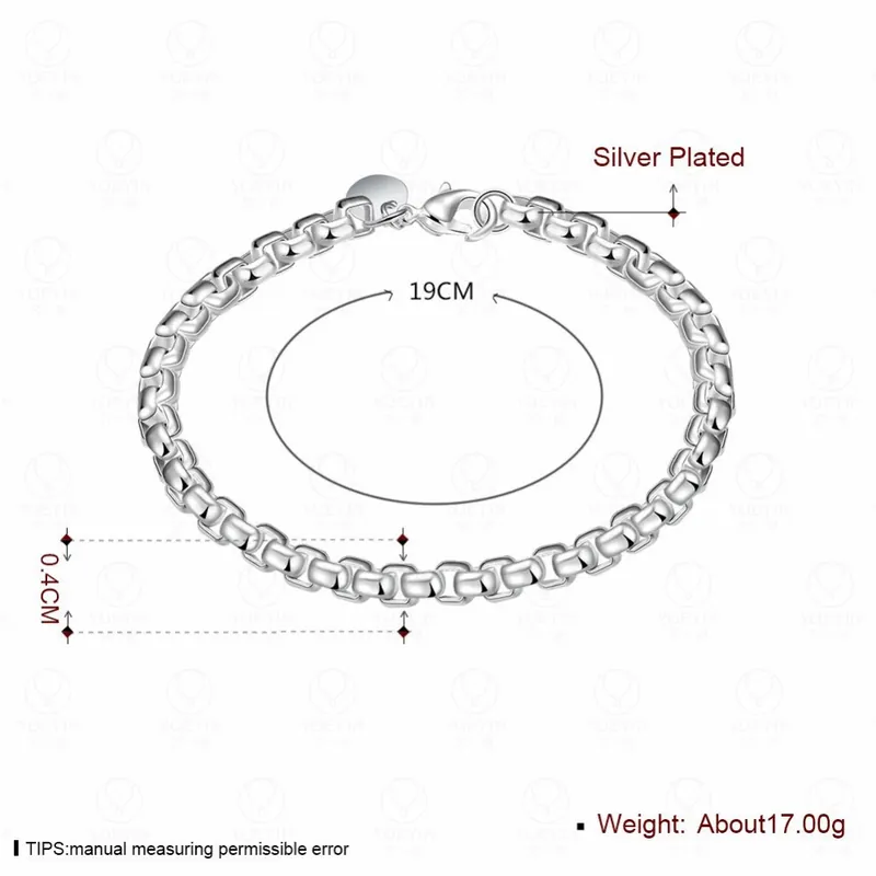 Stainless Steel Plaid Bracelet Fashion Jewelry