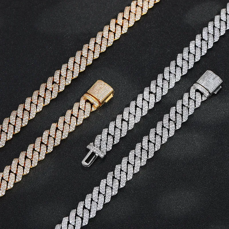 Kupfer Zirkonia Diamant Cuban Kette Halskette