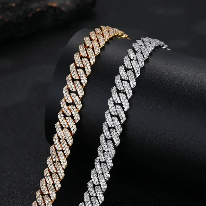 Kupfer Zirkonia Diamant Cuban Kette Halskette