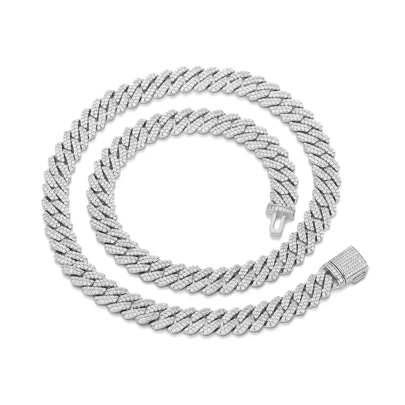 Kupfer Zirkonia Diamant Cuban Kette Halskette