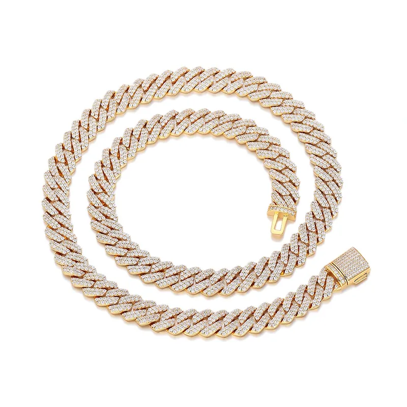 Kupfer Zirkonia Diamant Cuban Kette Halskette