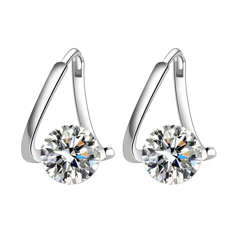 Alloy Asymmetric Earrings Light Luxury Fashion