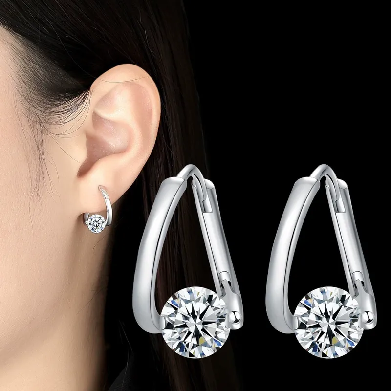 Alloy Asymmetric Earrings Light Luxury Fashion