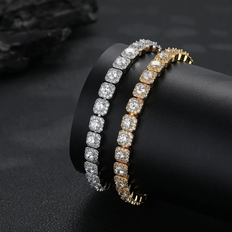 Copper Zircon Ice Chain Necklace