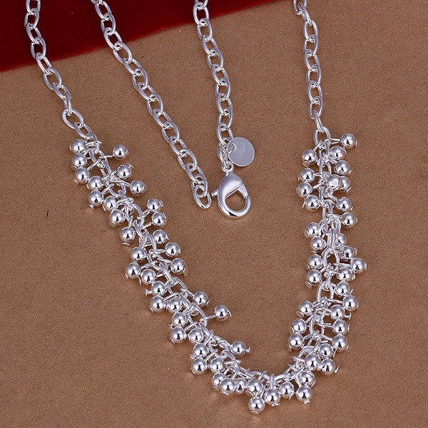 Titanium Steel Grape Bead Necklace Polished