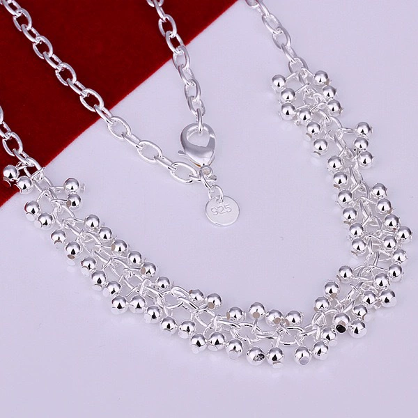 Titanium Steel Grape Bead Necklace Polished