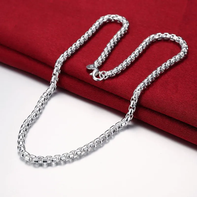 Titanium Steel Box Chain Necklace 4MM