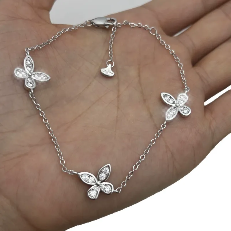 Zircon Butterfly Bracelet