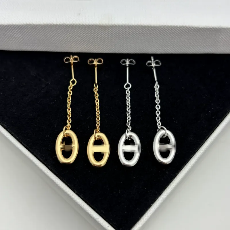 Zircon Tassel Earrings