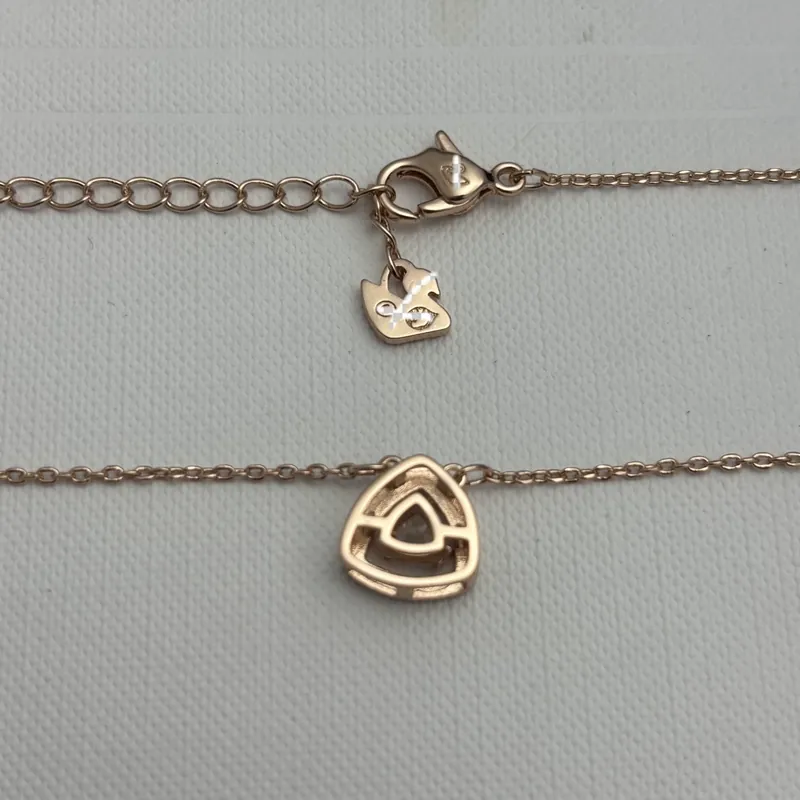 Zircon Heart Pendant Necklace