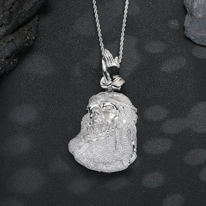 Copper Zircon Figure Pendant Necklace