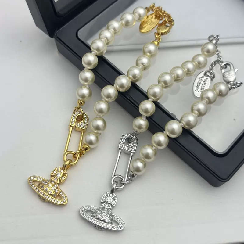 Pearl Saturn Chain Bracelet
