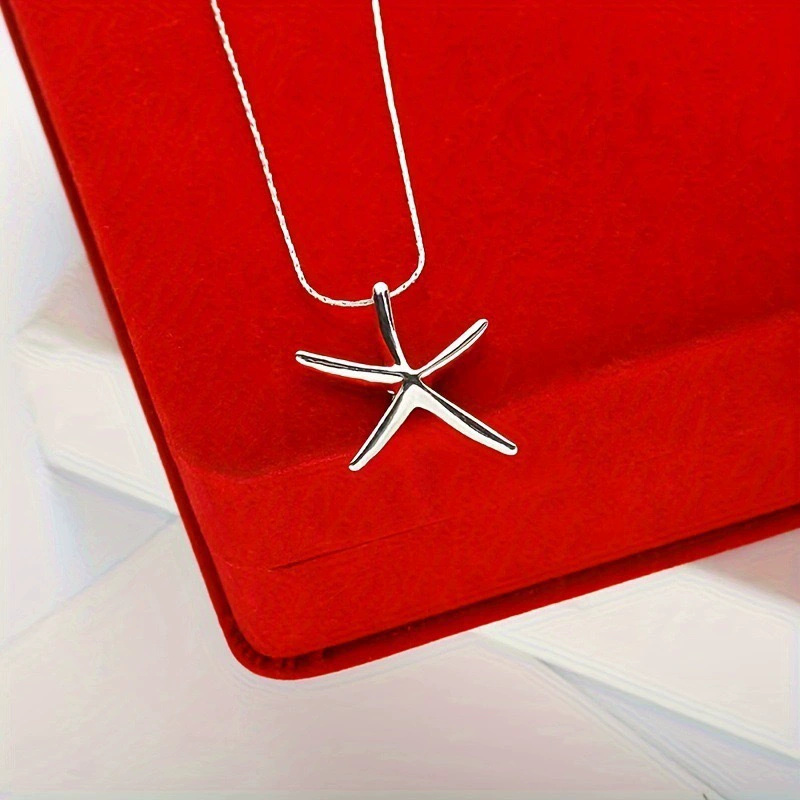 Titanium Steel Starfish Necklace Choker