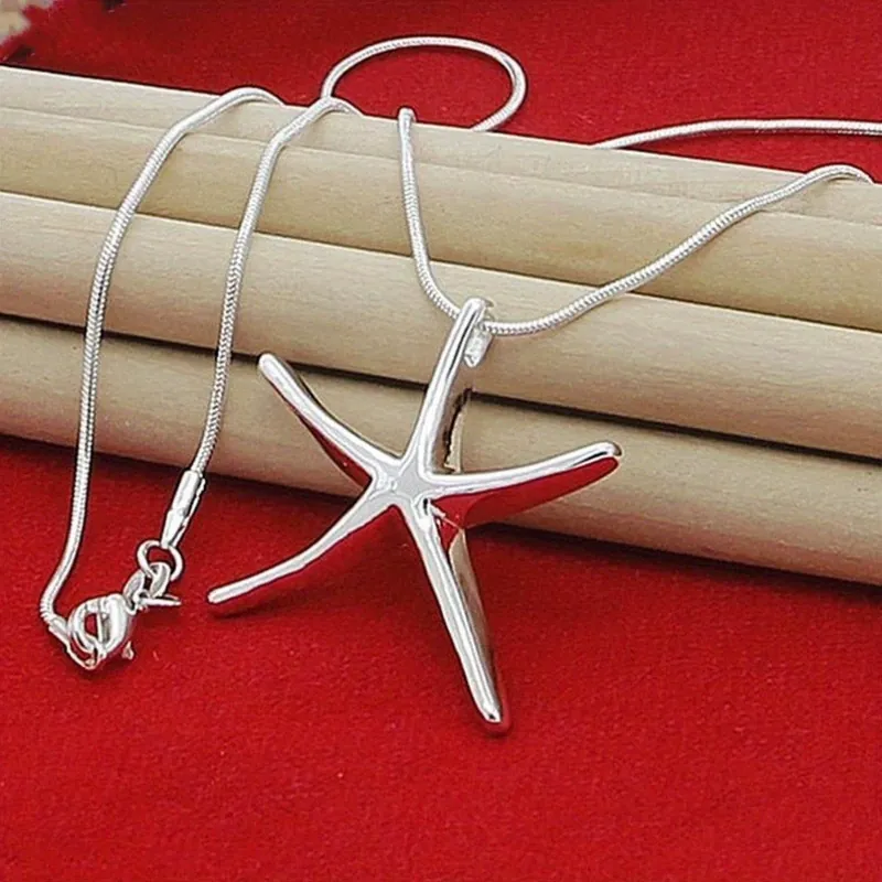 Titanium Steel Starfish Necklace Choker
