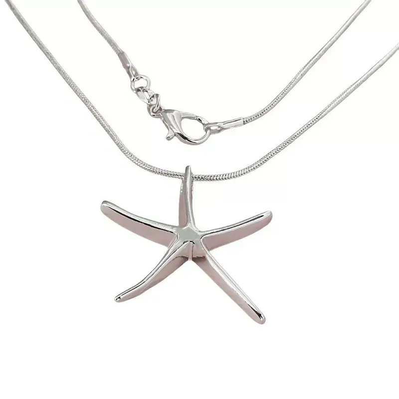 Titanium Steel Starfish Necklace Choker