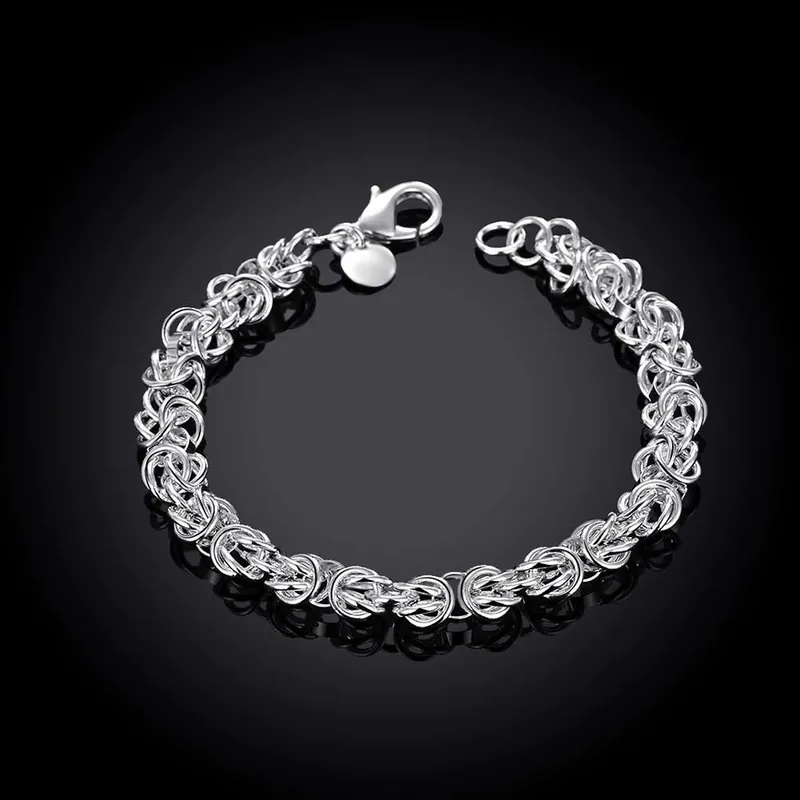 Titanium Steel Interlocking Circle Bracelet