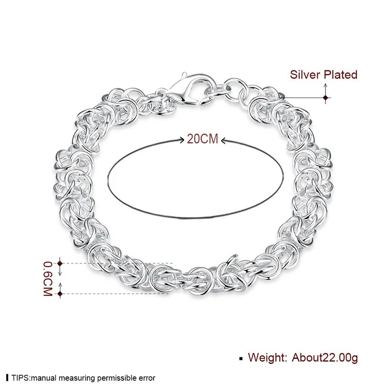 Titanium Steel Interlocking Circle Bracelet
