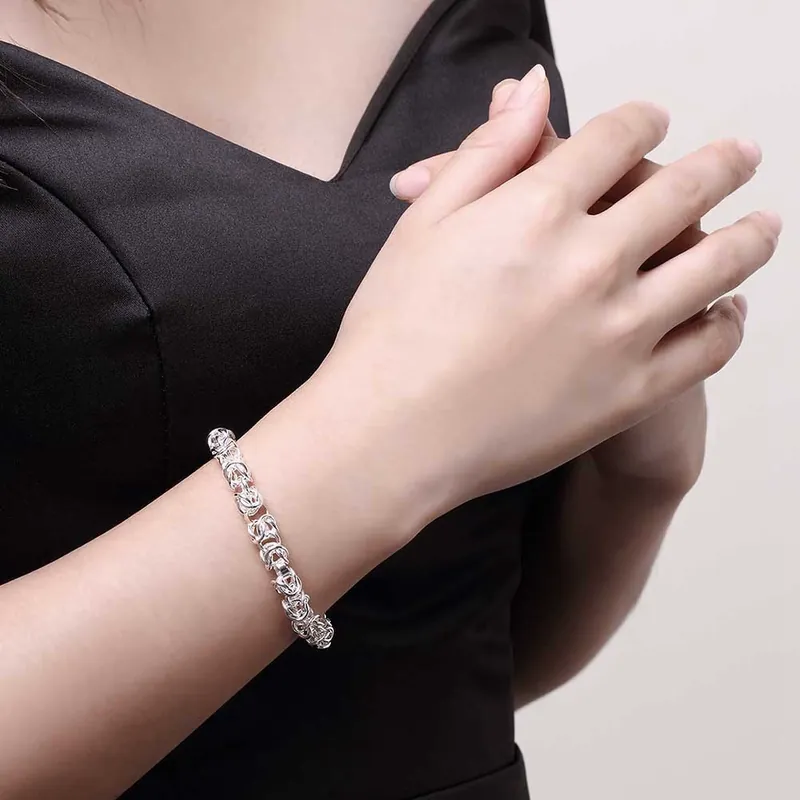 Titanium Steel Interlocking Circle Bracelet