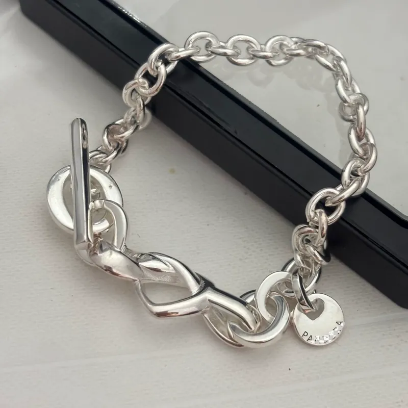 Stainless Steel Heart Chain Bracelet