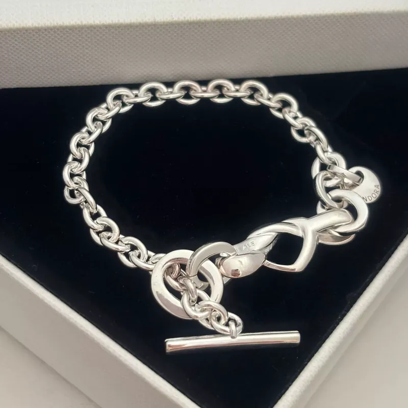 Stainless Steel Heart Chain Bracelet