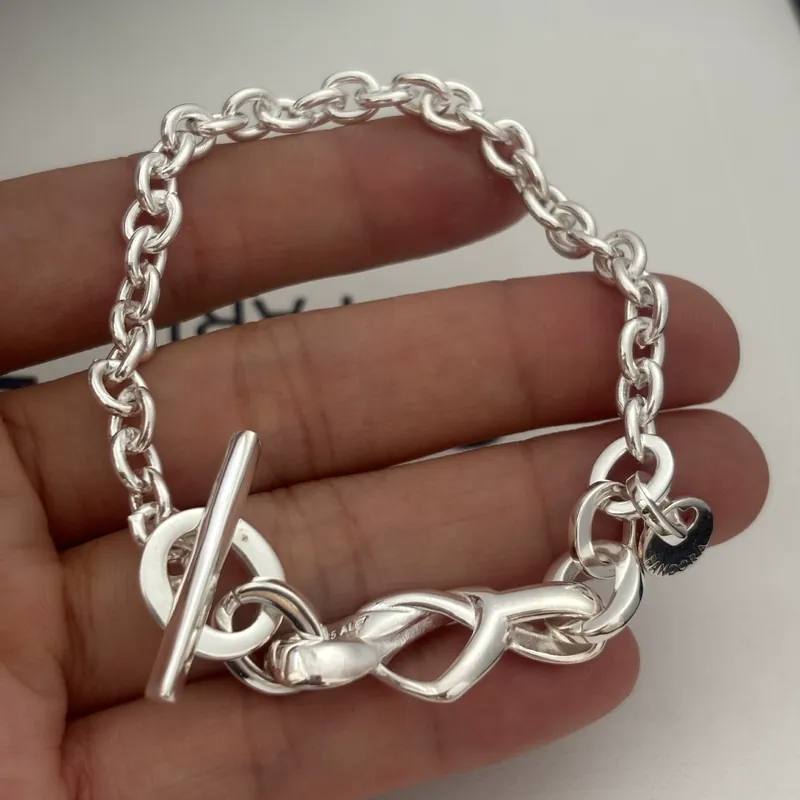 Stainless Steel Heart Chain Bracelet