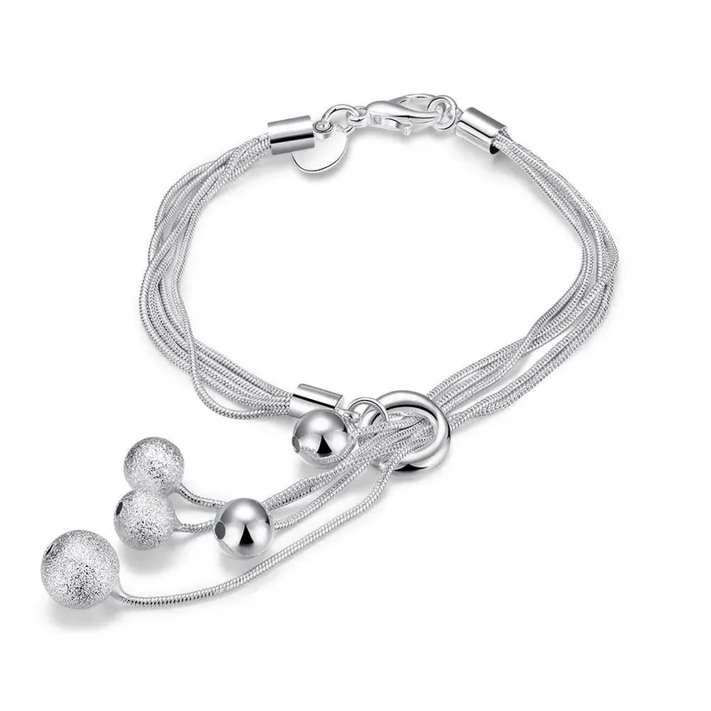 Titanium Steel Heart Tassel Bracelet Matte