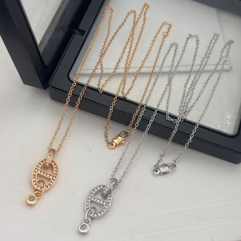 Zircon Tassel Pendant Necklace