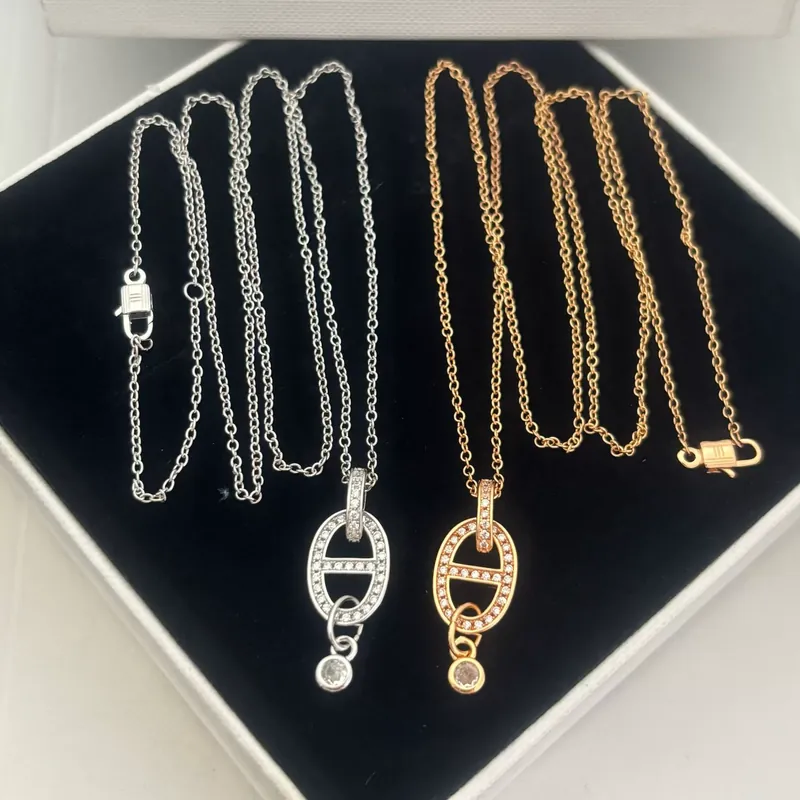 Zircon Tassel Pendant Necklace