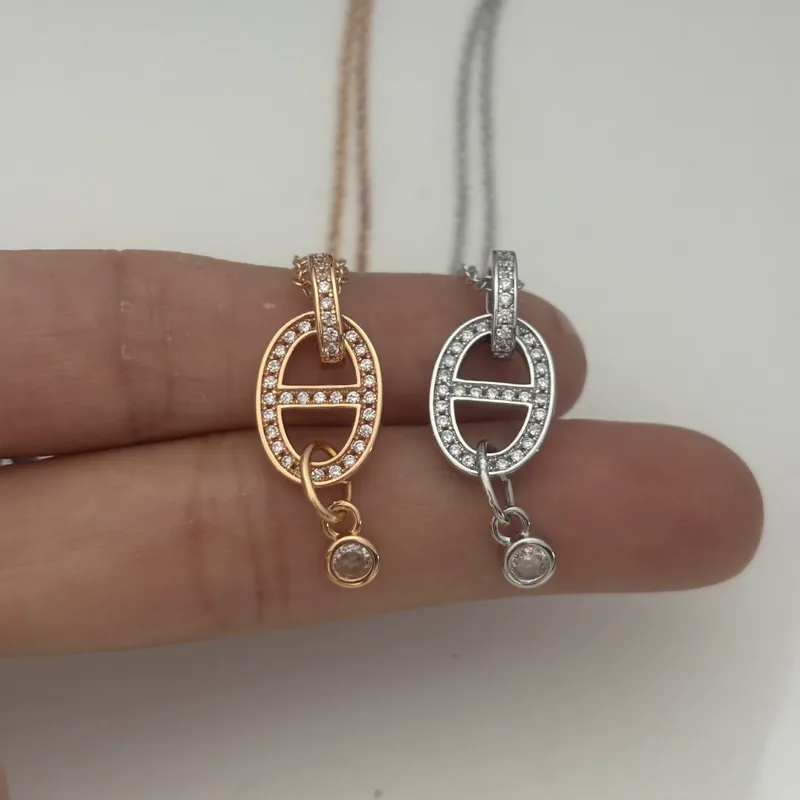 Zircon Tassel Pendant Necklace