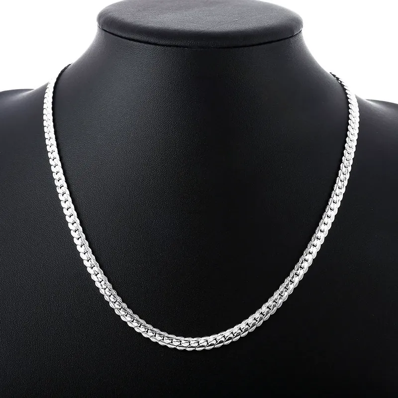 Titanium Steel Cuban Chain Necklace 5MM