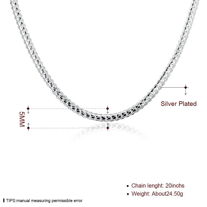 Titanium Steel Cuban Chain Necklace 5MM