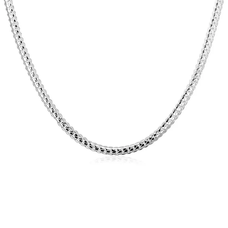 Titanium Steel Cuban Chain Necklace 5MM
