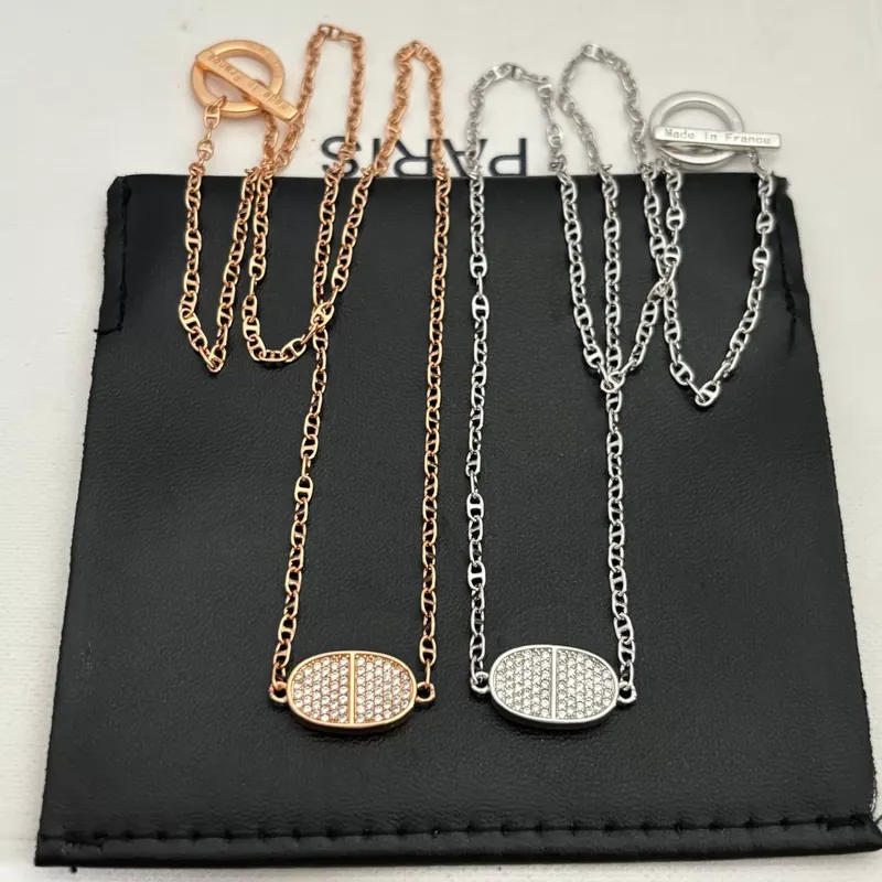Zircon Pave Pendant Necklace