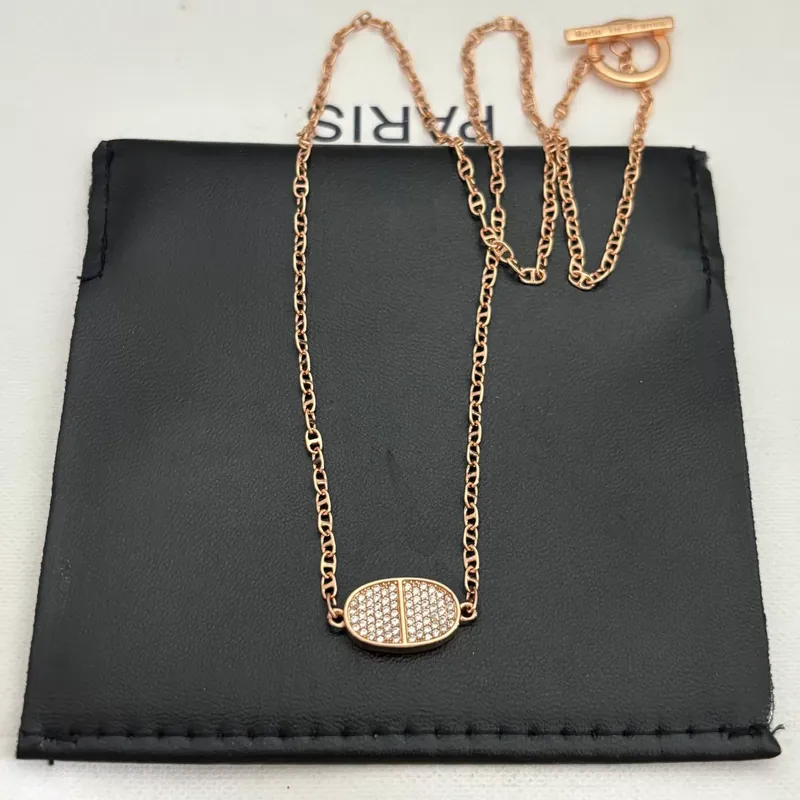 Zircon Pave Pendant Necklace
