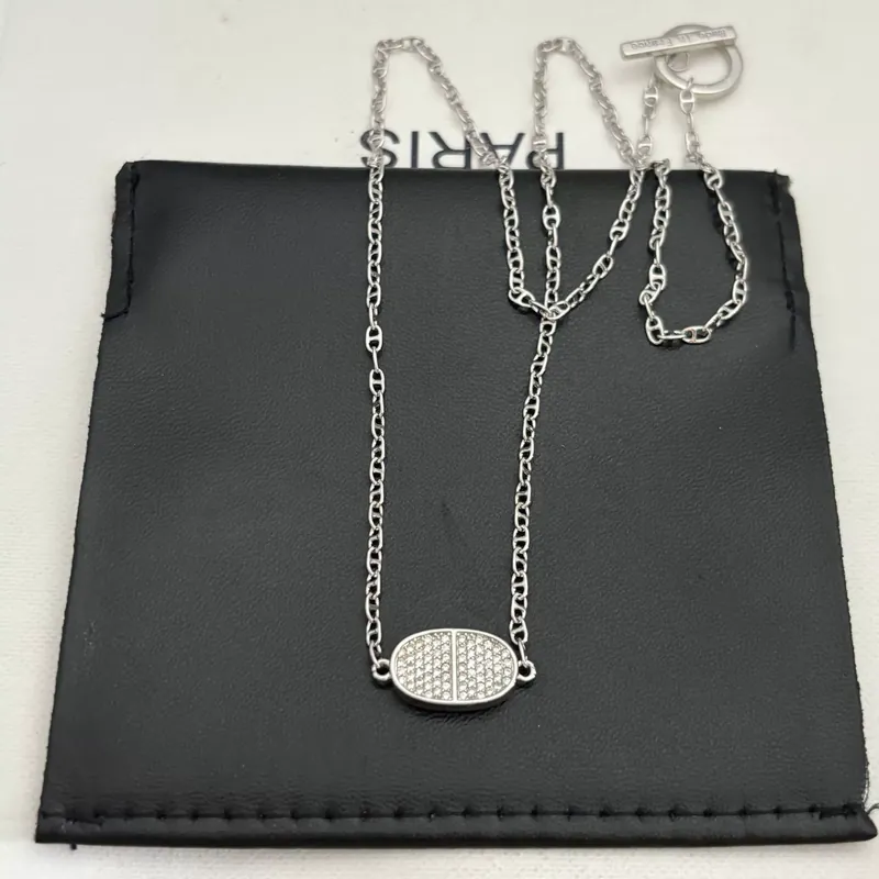 Zircon Pave Pendant Necklace