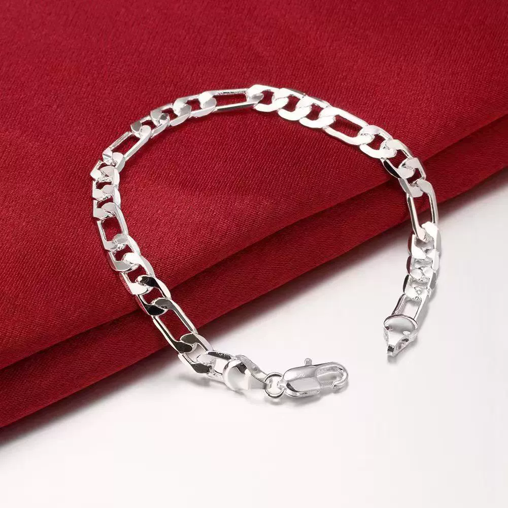 Titanium Steel Bead Bracelet Mixed Sizes